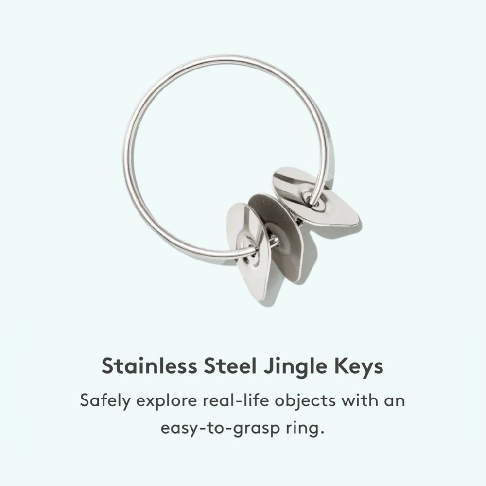Lovevery Stainless Steel Jingle Keys The Explorer Play Kit Months 9-10